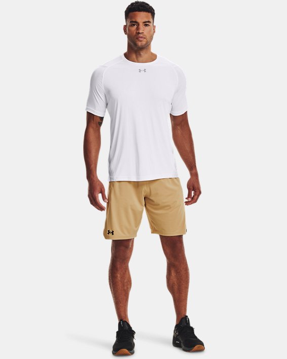 Men's UA Locker 9" Pocketed Shorts, Yellow, pdpMainDesktop image number 2
